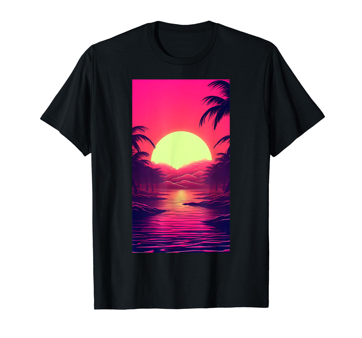 80S Vaporwave Aesthetic Landscape T-Shirt - Streetwear Style for Adults - T-Shirt, Sweatshirt, Hoodie