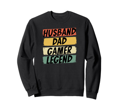 Gamer Dad Husband Dad Video Game Sweatshirt - Minimalist Print Unisex - T-Shirt, Sweatshirt, Hoodie