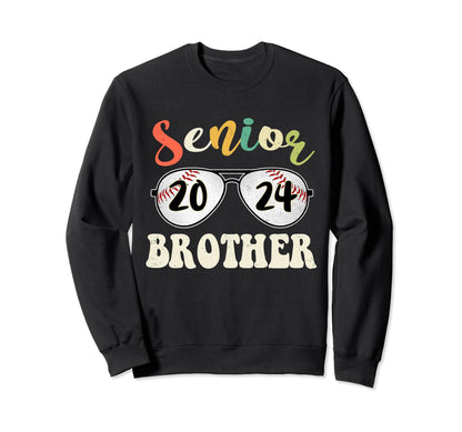 Senior Brother 2024 Class 2024 Sweatshirt - Trendy Graphic Men Women - T-Shirt, Sweatshirt, Hoodie