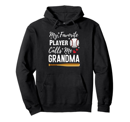 Baseball My Favorite Player Calls Me Hoodie - Custom Art Print Unisex - T-Shirt, Sweatshirt, Hoodie