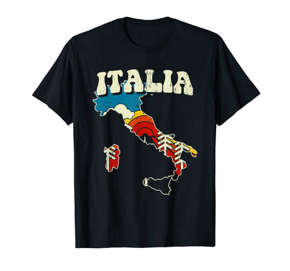 Italy Italian Country Rainbow 70S T-Shirt - Casual Everyday Wear Men Women - T-Shirt, Sweatshirt, Hoodie