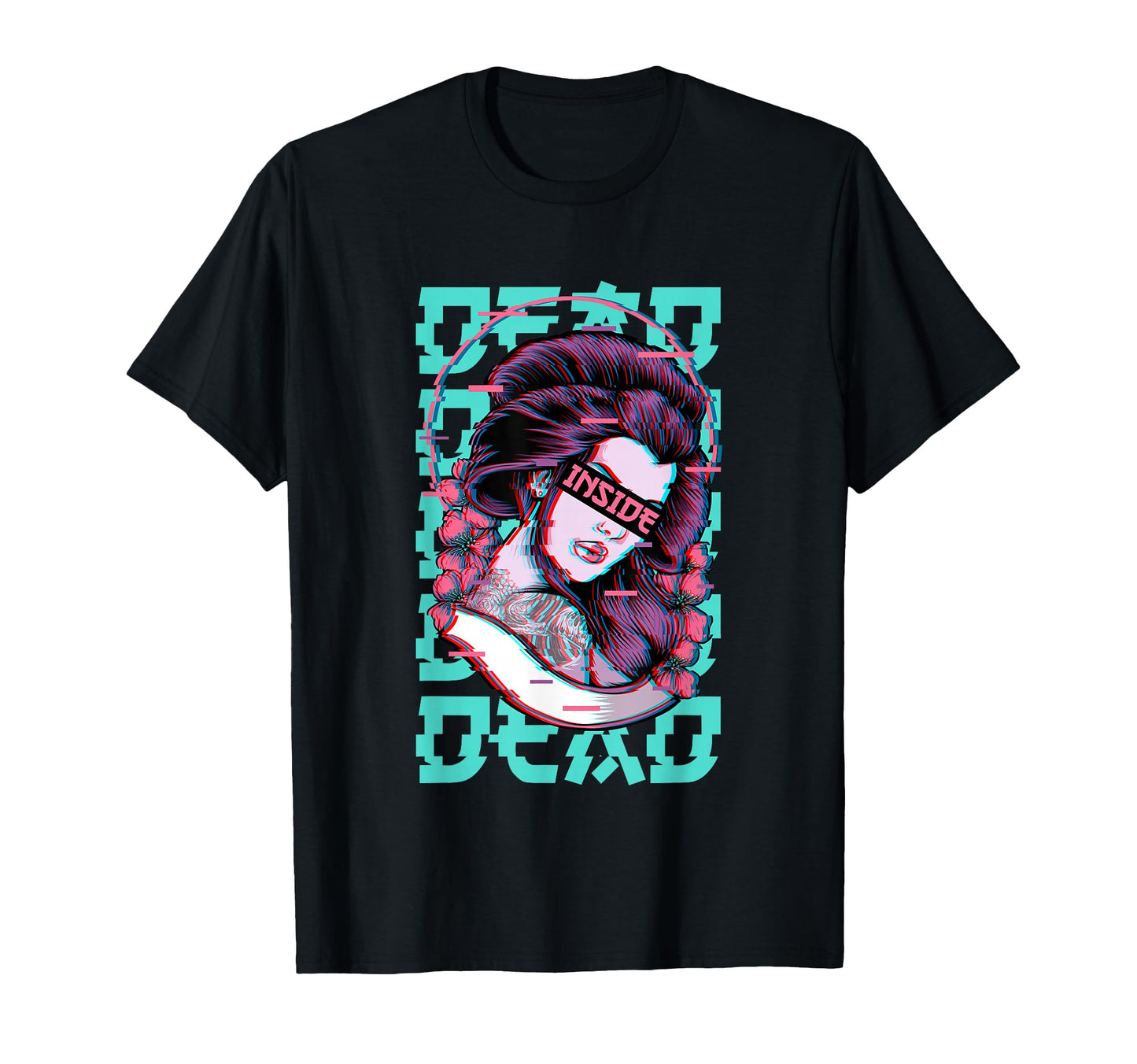 Geisha Dead Inside Soft Grunge T-Shirt - Streetwear Style Men Women - T-Shirt, Sweatshirt, Hoodie