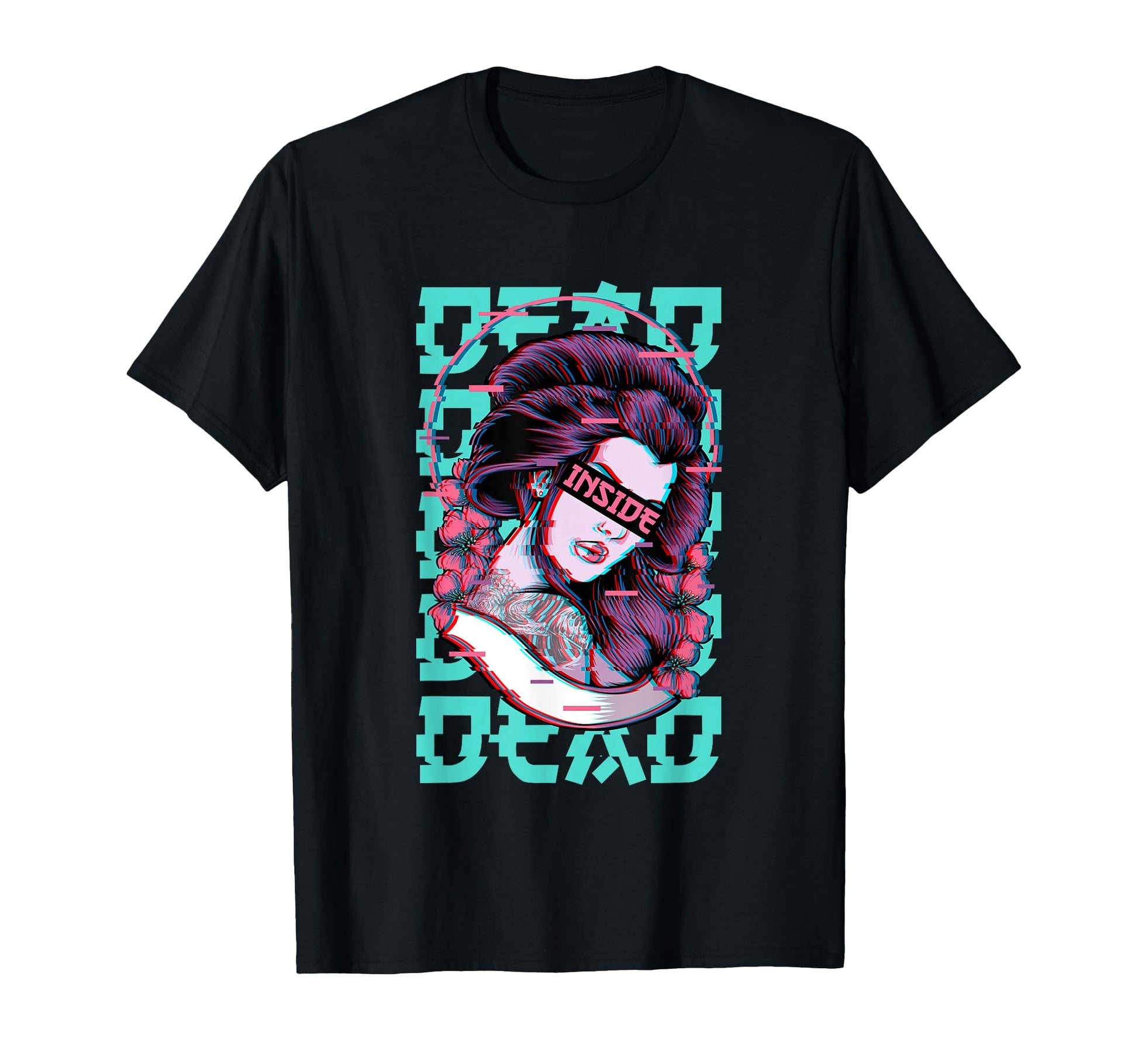 Geisha Dead Inside Soft Grunge T-Shirt - Streetwear Style Men Women - T-Shirt, Sweatshirt, Hoodie