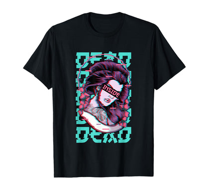 Geisha Dead Inside Soft Grunge T-Shirt - Streetwear Style Men Women - T-Shirt, Sweatshirt, Hoodie