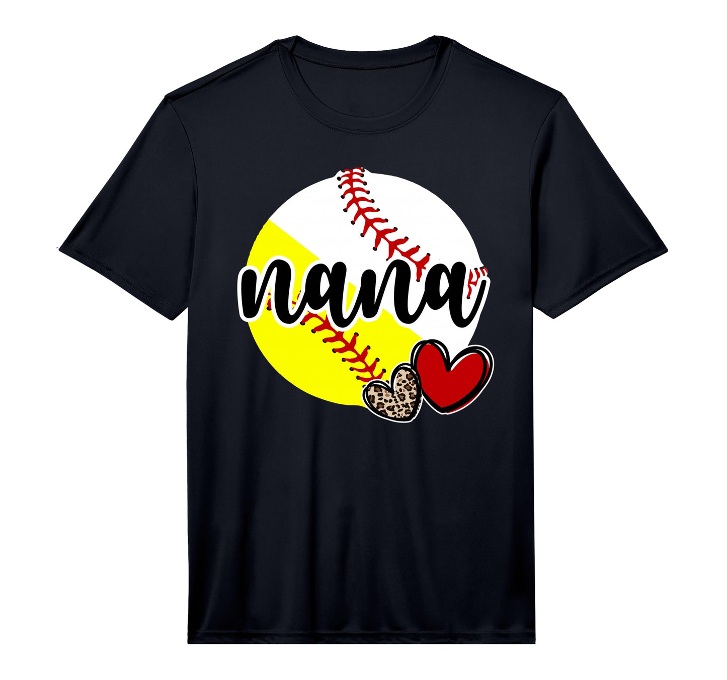 Mens Baseball Softball Nana Proud T-Shirt - Trendy Graphic for Adults - T-Shirt, Sweatshirt, Hoodie