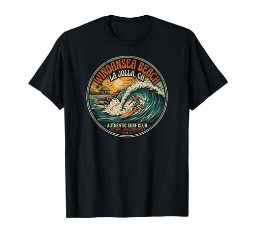 Windansea Beach La Jolla Ca Surfer T-Shirt - Custom Art Print for Adults - T-Shirt, Sweatshirt, Hoodie