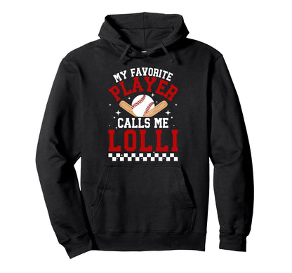 Proud Baseball Lolli Baseball Player Lolli Hoodie - Minimalist Print Unisex - T-Shirt, Sweatshirt, Hoodie