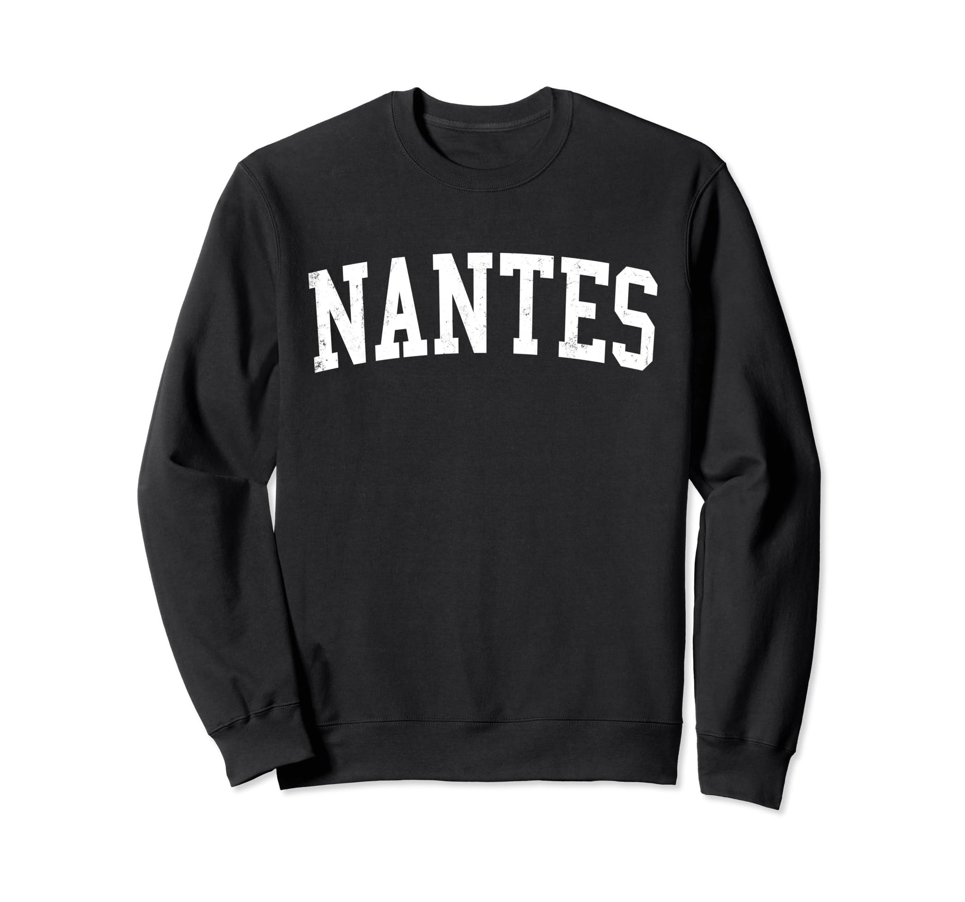 Nantes France Distressed White Sweatshirt - Trendy Graphic Men Women - T-Shirt, Sweatshirt, Hoodie
