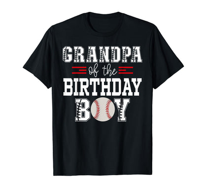Grandpa Birthday Baseball Lover T-Shirt - Aesthetic Graphic for Adults - T-Shirt, Sweatshirt, Hoodie