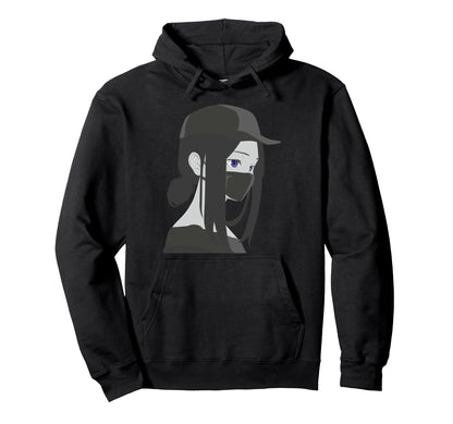 Mask Japanese Aesthetic Vaporwave Dark Hoodie - Graphic Print for Adults - T-Shirt, Sweatshirt, Hoodie