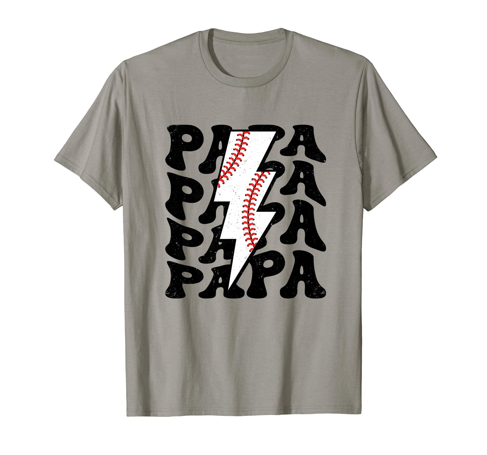 Lightning Groovy Proud Dad Baseball T-Shirt - Fun Novelty Design Unisex - T-Shirt, Sweatshirt, Hoodie