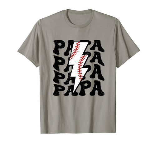 Lightning Groovy Proud Dad Baseball T-Shirt - Fun Novelty Design Unisex - T-Shirt, Sweatshirt, Hoodie