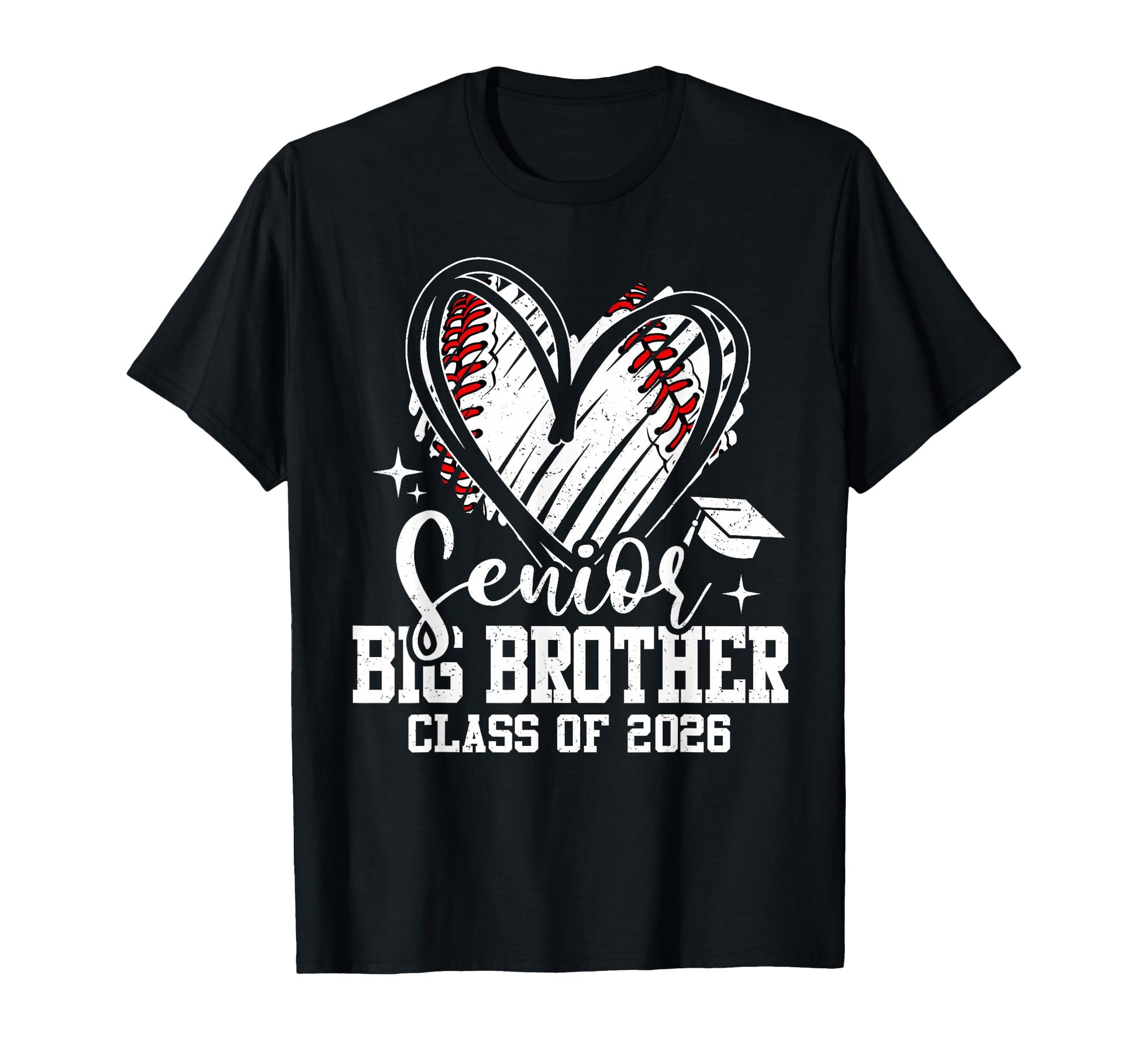 Senior Big Brother Class 2026 Baseball T-Shirt - Aesthetic Graphic Unisex - T-Shirt, Sweatshirt, Hoodie
