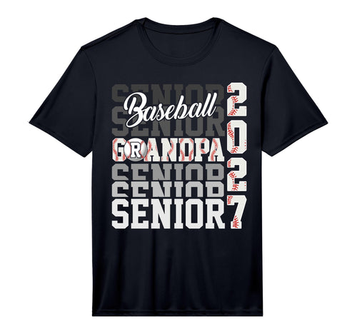 Senior 2027 Baseball Grandpa Proud T-Shirt - Trendy Graphic Men Women - T-Shirt, Sweatshirt, Hoodie