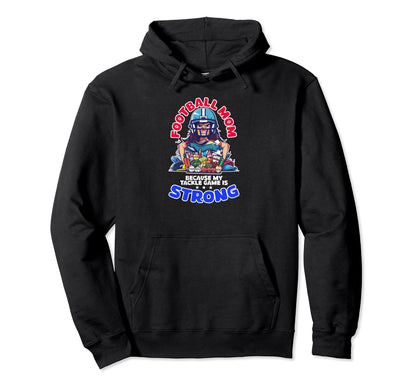 Because My Tackle Game Is Strong Football Hoodie - Trendy Graphic Unisex - T-Shirt, Sweatshirt, Hoodie