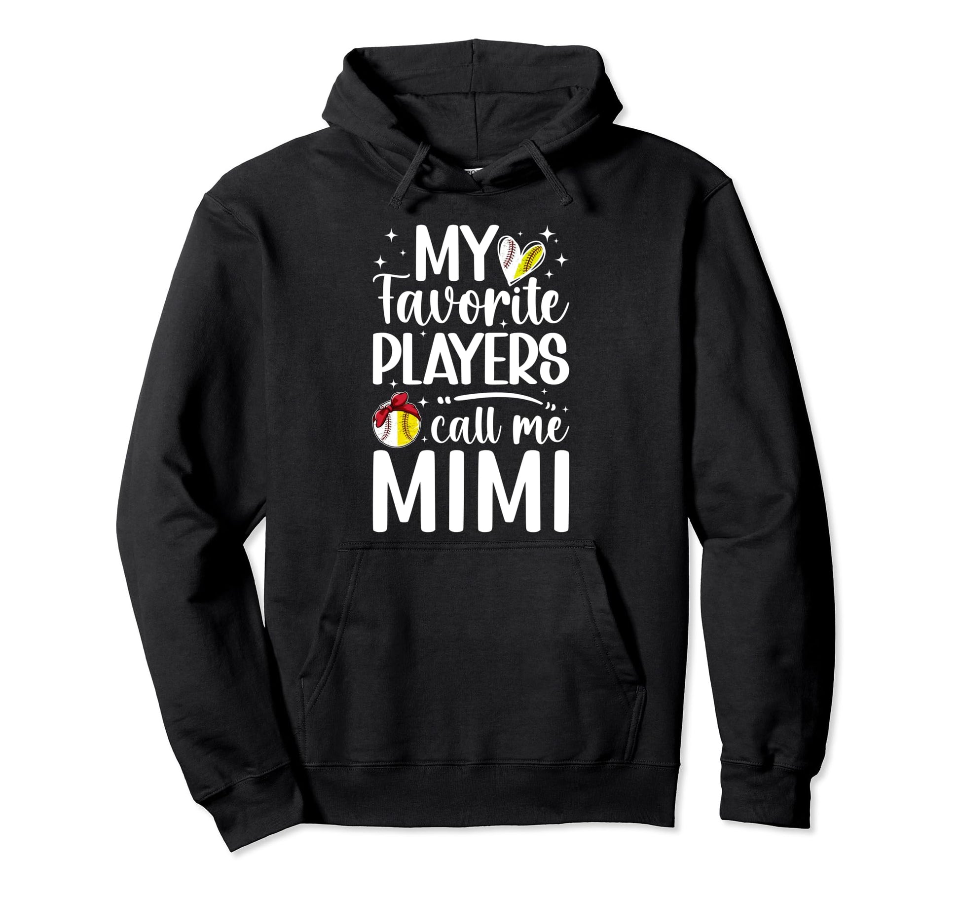 Favorite Players Call Me Mimi Baseball Hoodie - Trendy Graphic for Adults - T-Shirt, Sweatshirt, Hoodie