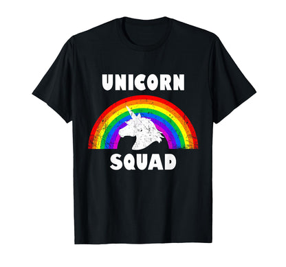 Unicorn Squad Rainbow Unicorns Love T-Shirt - Streetwear Style Men Women - T-Shirt, Sweatshirt, Hoodie