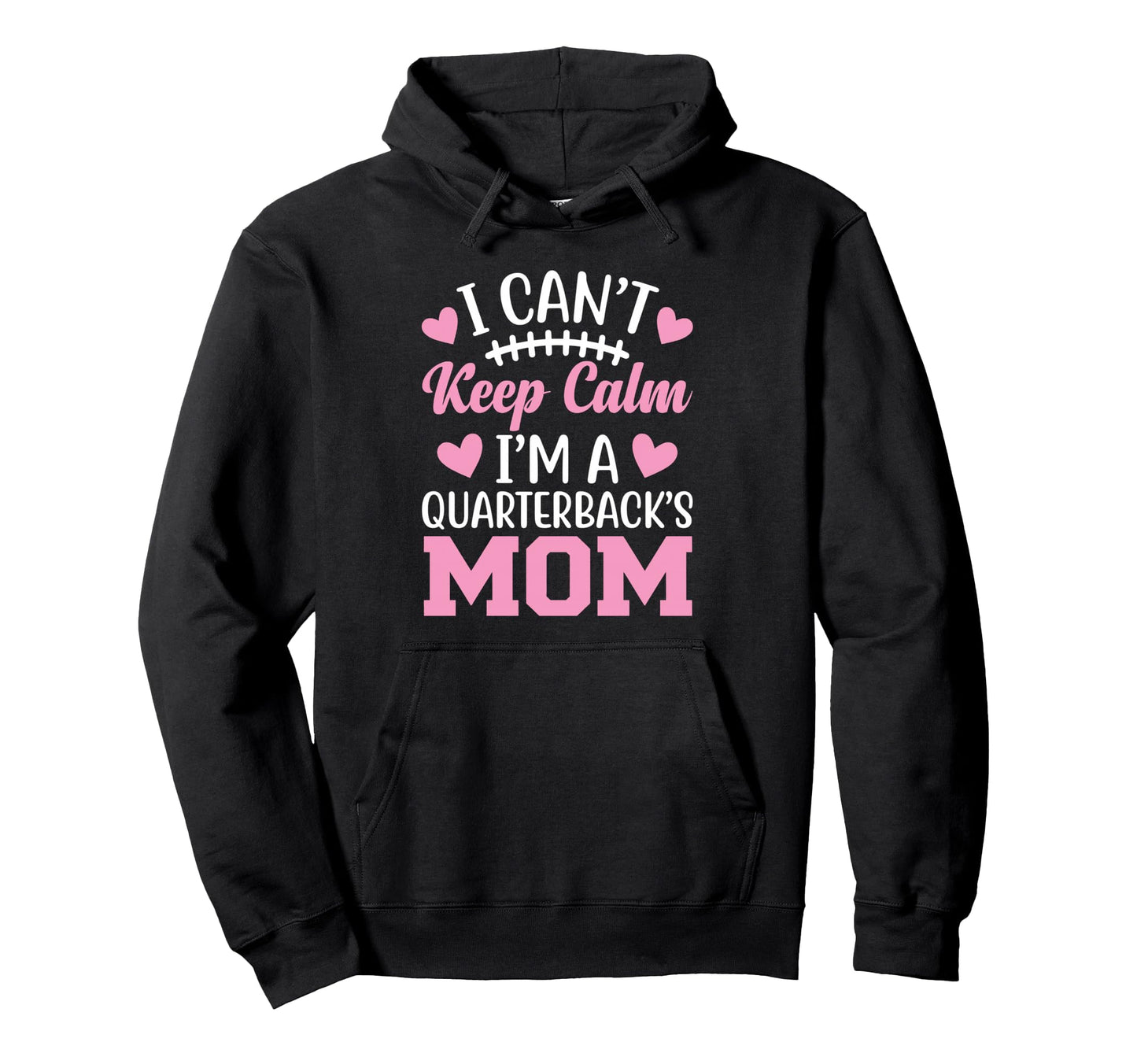 Quarterback Mom Football Game Day Sports Hoodie - Graphic Print Unisex - T-Shirt, Sweatshirt, Hoodie