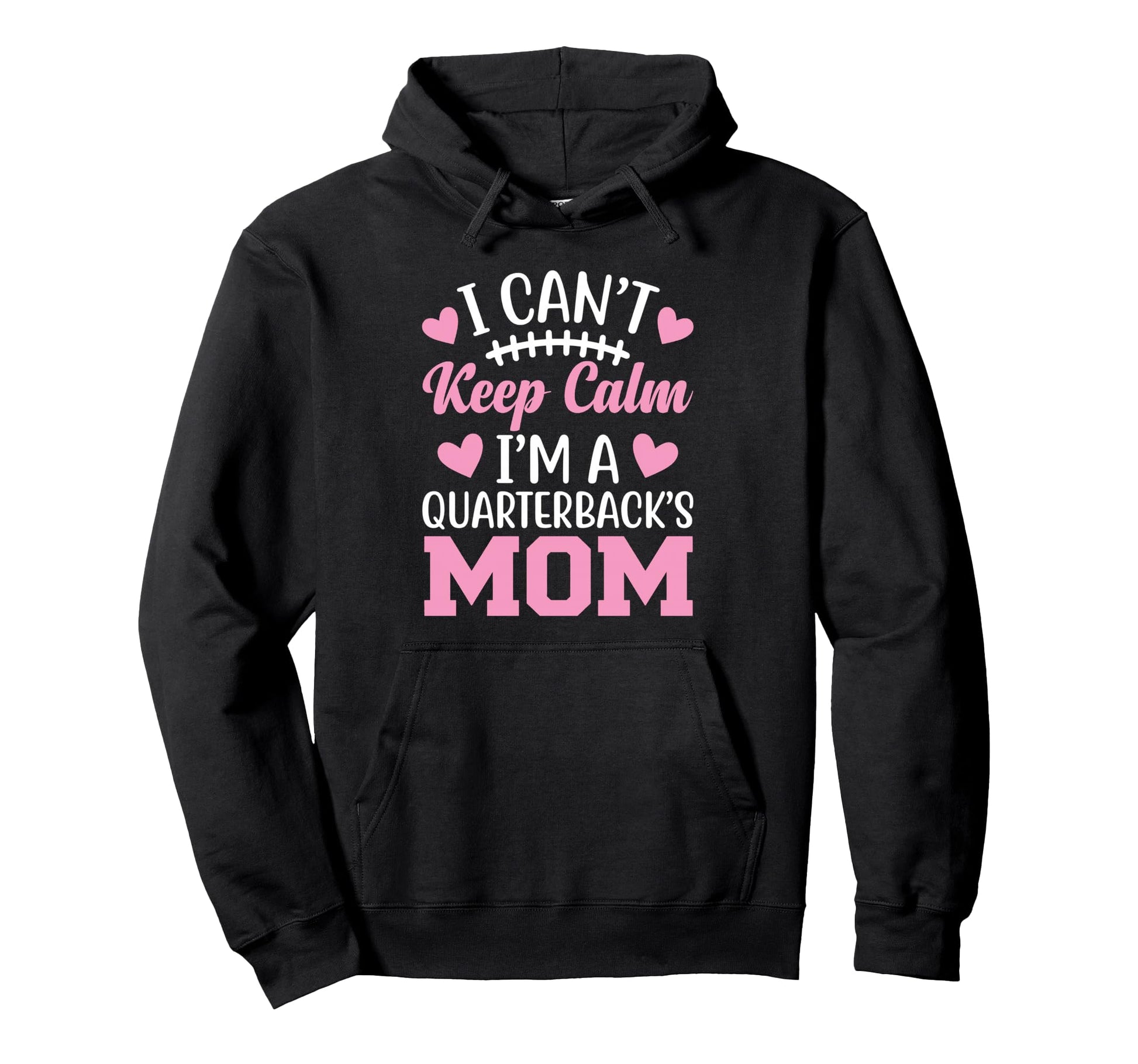 Quarterback Mom Football Game Day Sports Hoodie - Graphic Print Unisex - T-Shirt, Sweatshirt, Hoodie