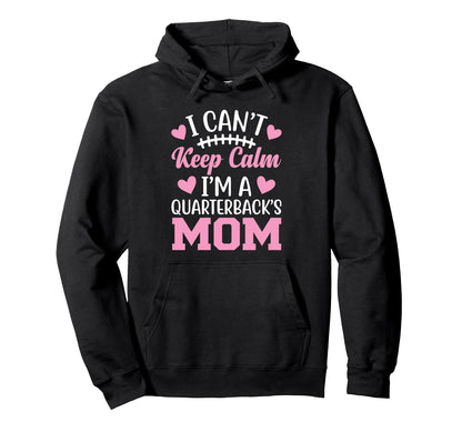 Quarterback Mom Football Game Day Sports Hoodie - Graphic Print Unisex - T-Shirt, Sweatshirt, Hoodie