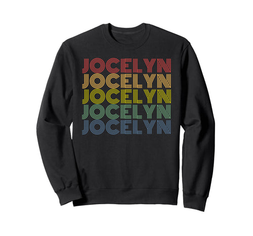Jocelyn Name Rainbow Stacked Text Sweatshirt - Custom Art Print Unisex - T-Shirt, Sweatshirt, Hoodie