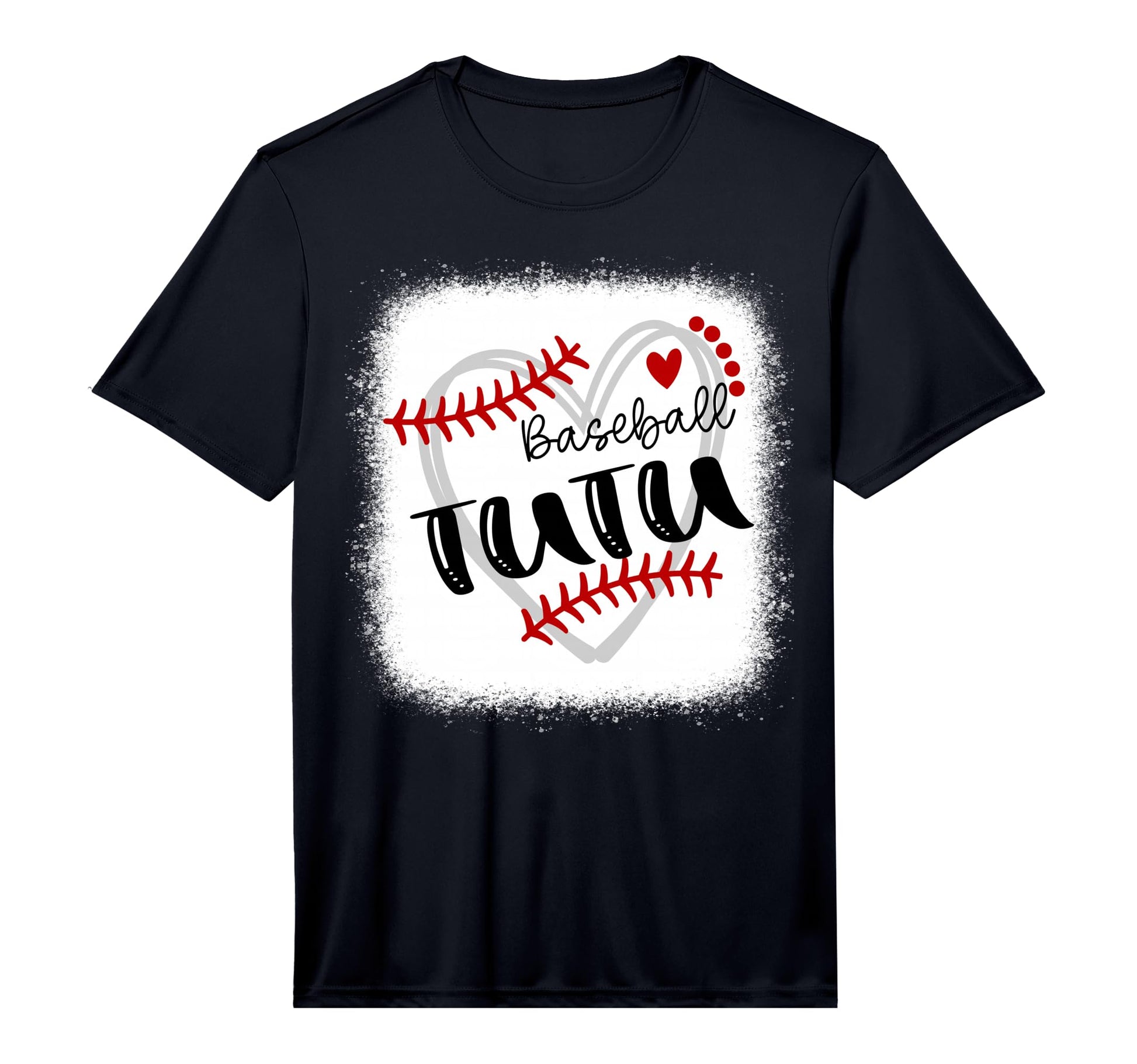 Personalized Baseball Heart Tutu T-Shirt - Casual Everyday Wear for Adults - T-Shirt, Sweatshirt, Hoodie