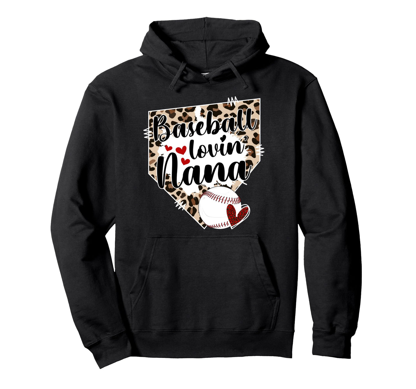 Baseball Lovin Nana Baseball Nana Hoodie - Fun Novelty Design Men Women - T-Shirt, Sweatshirt, Hoodie