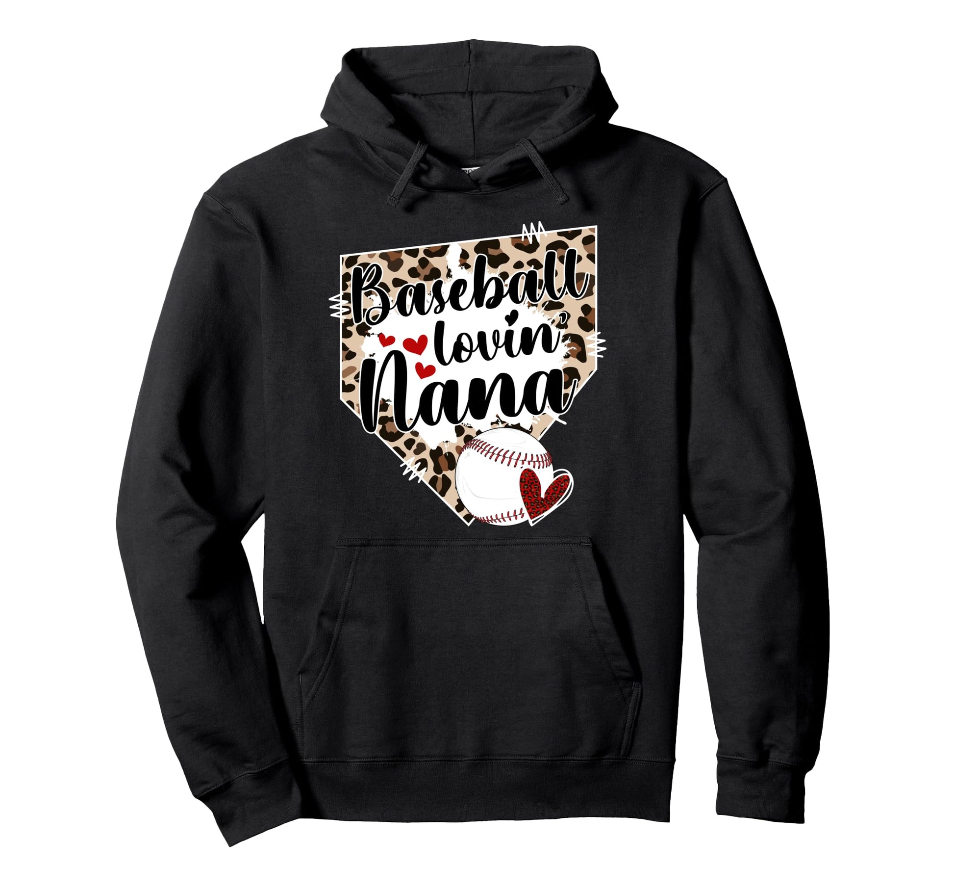 Baseball Lovin Nana Baseball Nana Hoodie - Fun Novelty Design Men Women - T-Shirt, Sweatshirt, Hoodie