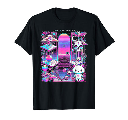 Liminal Aesthetic Vaporwave T-Shirt - Fun Novelty Design for Adults - T-Shirt, Sweatshirt, Hoodie