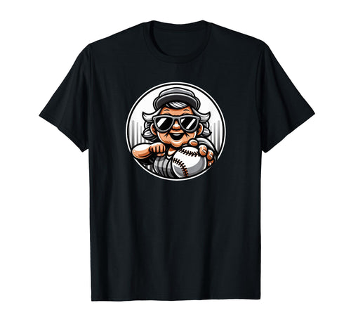 Baseball Player Grand Mother Fan T-Shirt - Trendy Graphic Men Women - T-Shirt, Sweatshirt, Hoodie