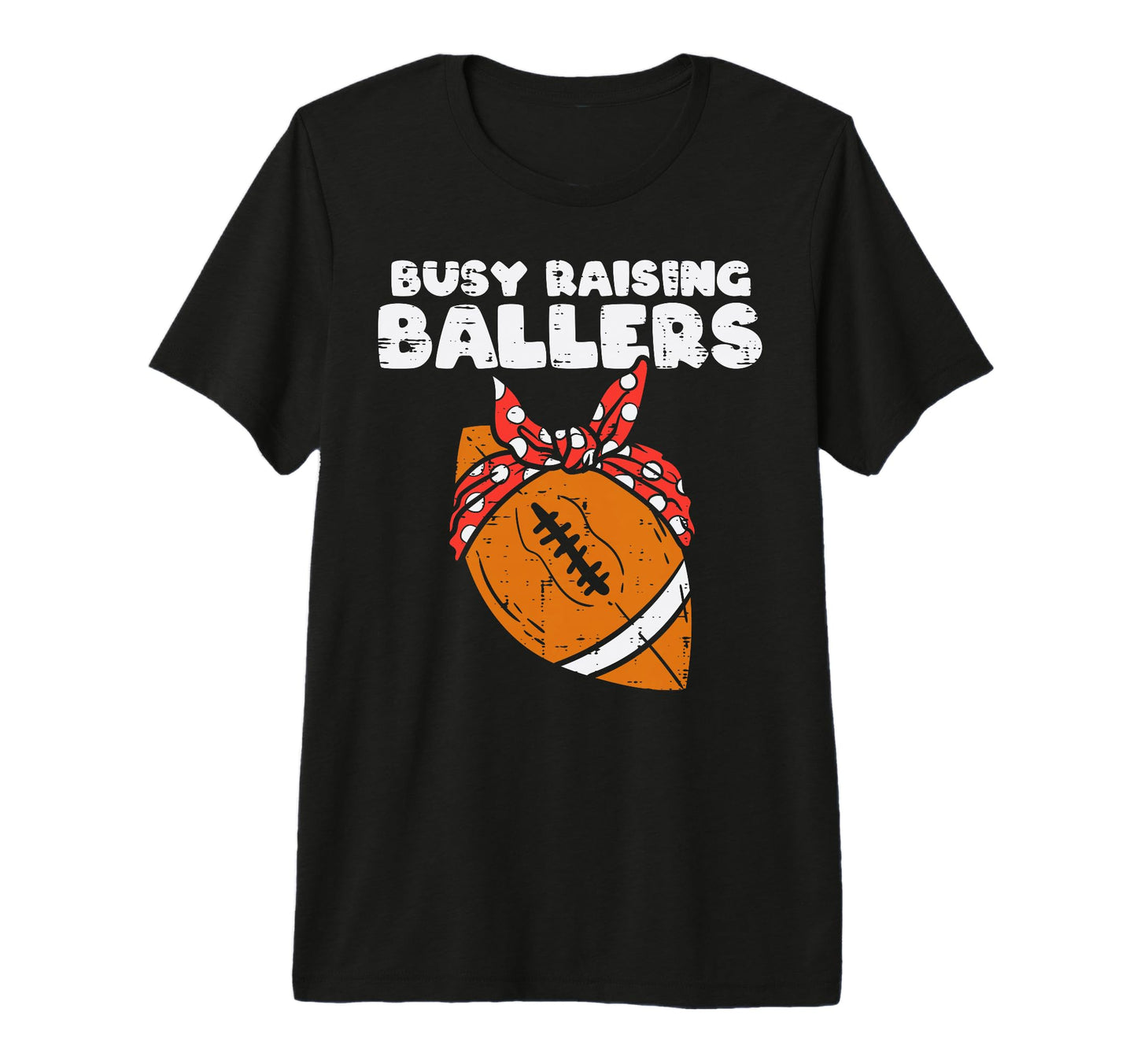 Busy Raising Ballers American T-Shirt - Minimalist Print for Adults - T-Shirt, Sweatshirt, Hoodie