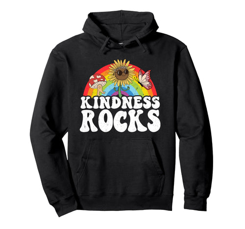 Anti Bullying Hippie Teacher Rainbow Hoodie - Aesthetic Graphic Men Women - T-Shirt, Sweatshirt, Hoodie
