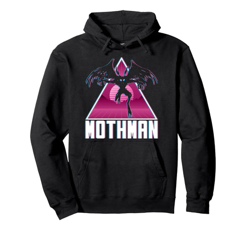 Vaporwave Aesthetic Mothman Cryptozoology Hoodie - Unique Graphic Unisex - T-Shirt, Sweatshirt, Hoodie