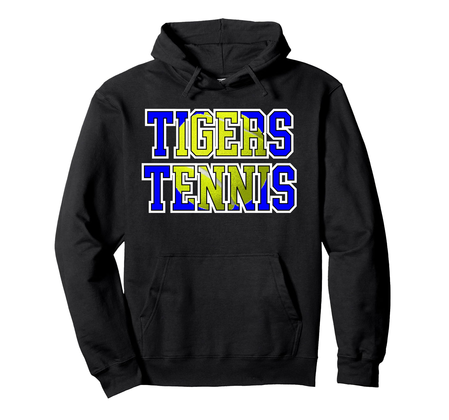 Blue Tigers Tennis Mom School Spirit Hoodie - Streetwear Style for Adults - T-Shirt, Sweatshirt, Hoodie