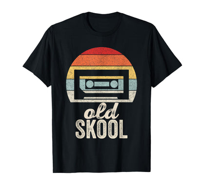 Cassette Tape Old School Music Hip Hop T-Shirt - Graphic Print Unisex - T-Shirt, Sweatshirt, Hoodie