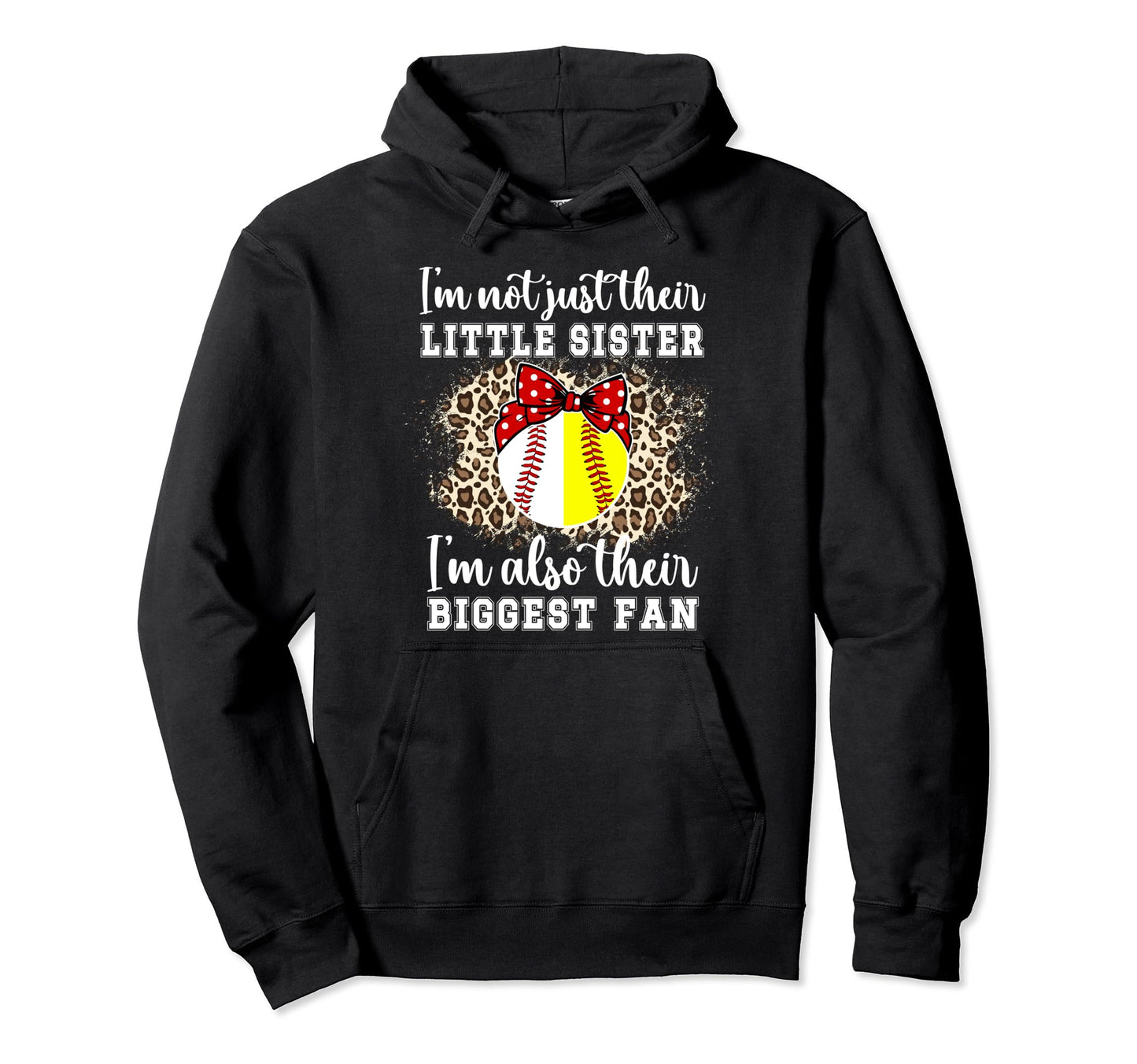 Their Biggest Fan Baseball Softball Hoodie - Trendy Graphic for Adults - T-Shirt, Sweatshirt, Hoodie