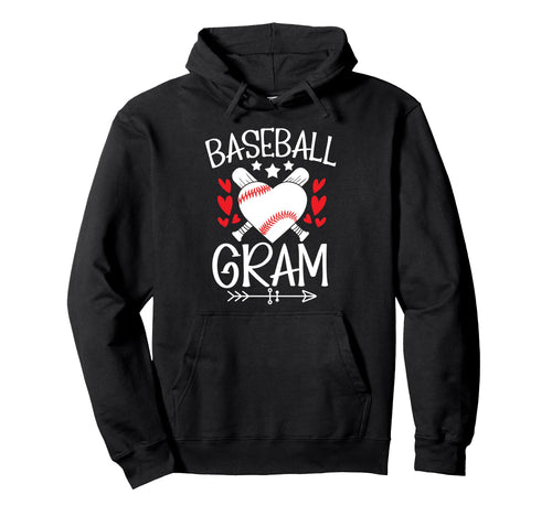 Baseball Gram Grandma Gram Baseball Hoodie - Graphic Print for Adults - T-Shirt, Sweatshirt, Hoodie