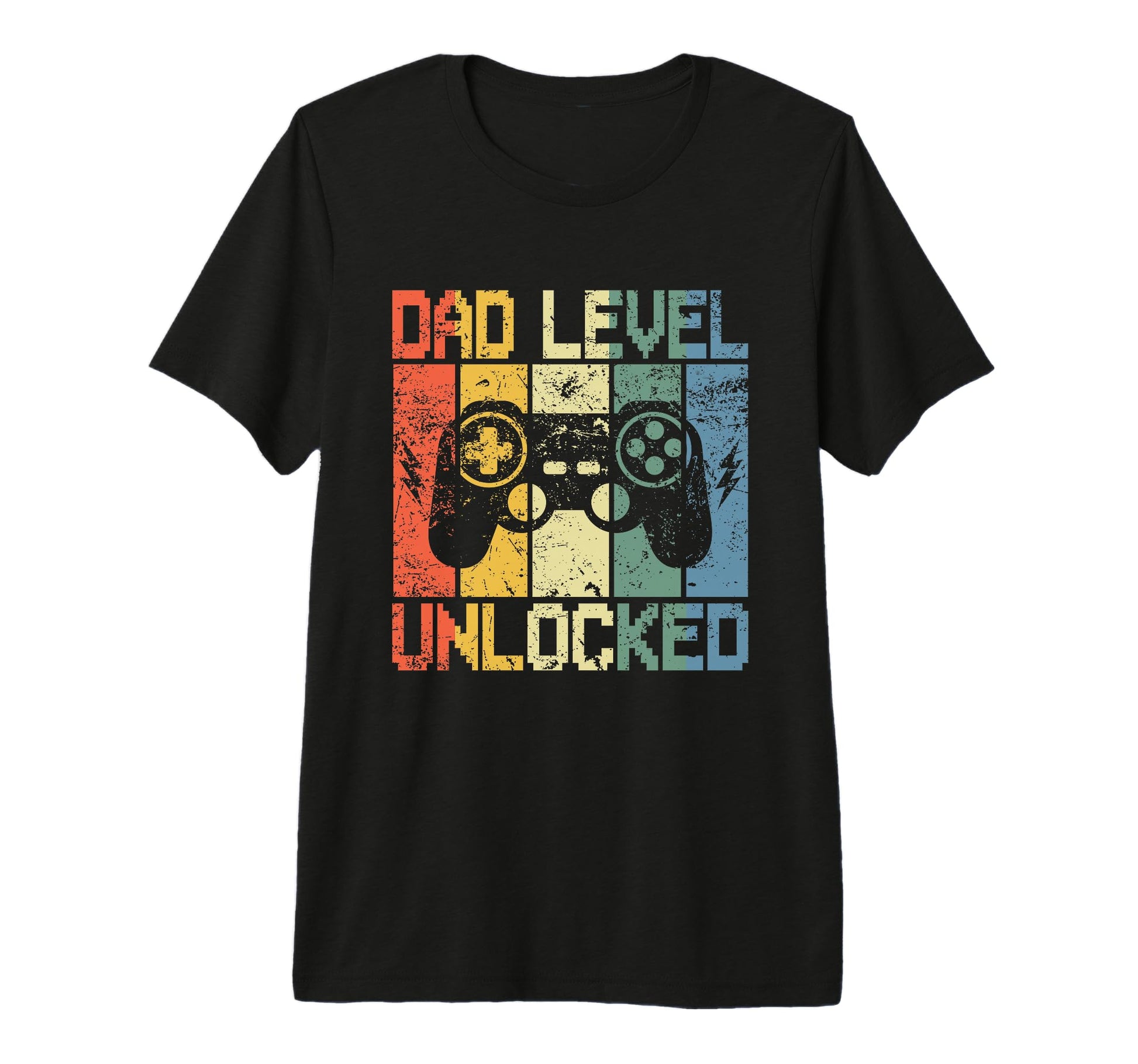 Dad Level Unlocked Gaming T-Shirt - Fun Novelty Design Men Women - T-Shirt, Sweatshirt, Hoodie