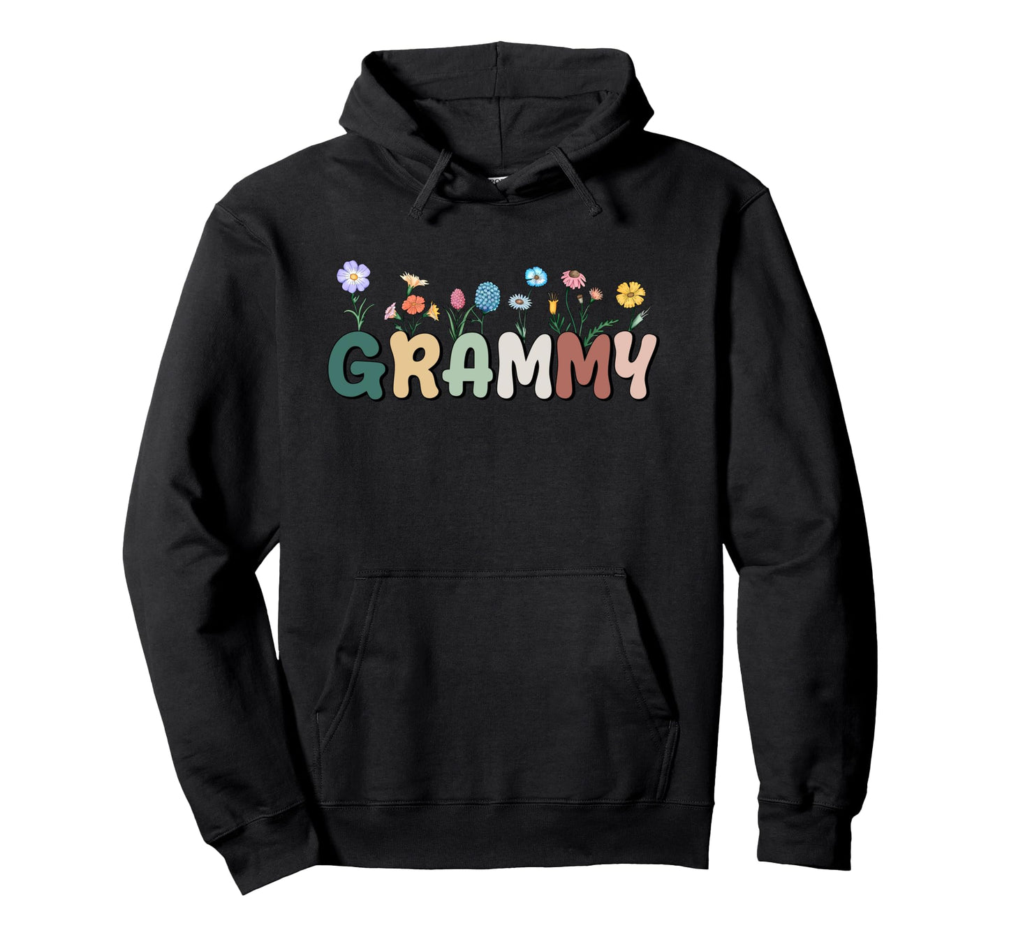 Grammy Wildflowers Grandma Floral Hoodie - Casual Everyday Wear for Adults - T-Shirt, Sweatshirt, Hoodie