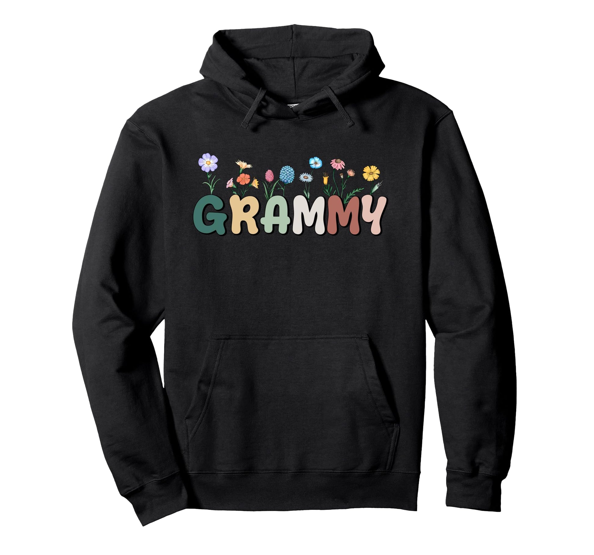 Grammy Wildflowers Grandma Floral Hoodie - Casual Everyday Wear for Adults - T-Shirt, Sweatshirt, Hoodie