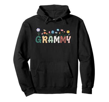 Grammy Wildflowers Grandma Floral Hoodie - Casual Everyday Wear for Adults - T-Shirt, Sweatshirt, Hoodie