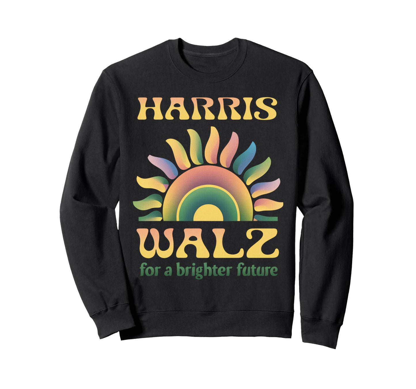 Boho Harris Walz Brighter Tomorrow Sweatshirt - Unique Graphic for Adults - T-Shirt, Sweatshirt, Hoodie