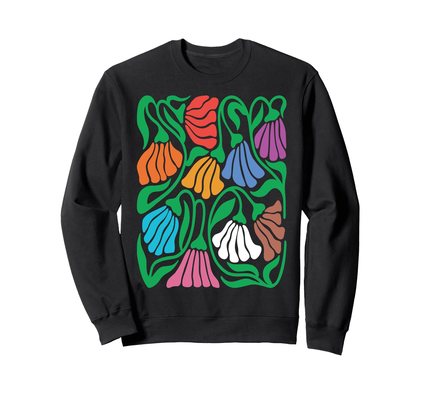 Subtle Pride Wildflower Lgbt Pride Sweatshirt - Graphic Print Men Women - T-Shirt, Sweatshirt, Hoodie