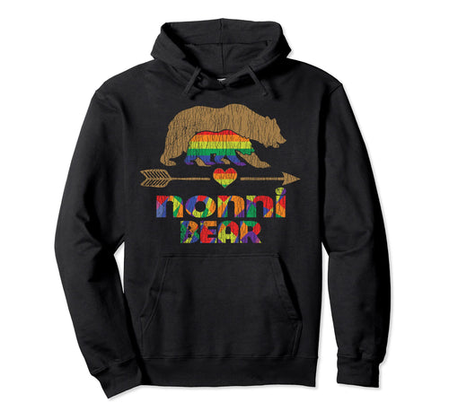 Rainbow Mama Bear Love Support Parent Hoodie - Casual Everyday Wear Unisex - T-Shirt, Sweatshirt, Hoodie
