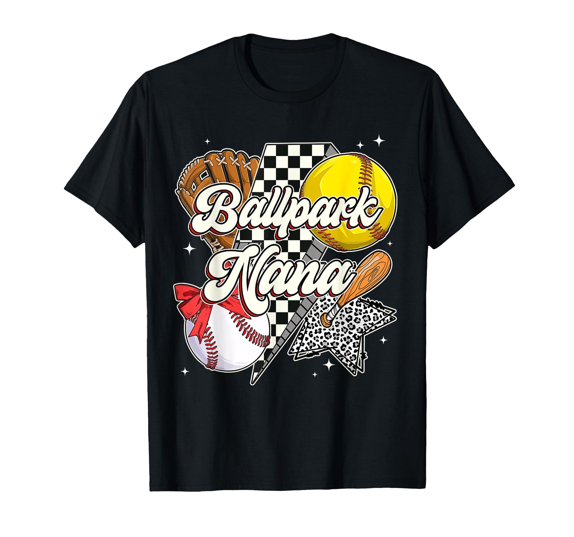 Ballpark Nana Mom Both Baseball T-Shirt - Aesthetic Graphic for Adults - T-Shirt, Sweatshirt, Hoodie