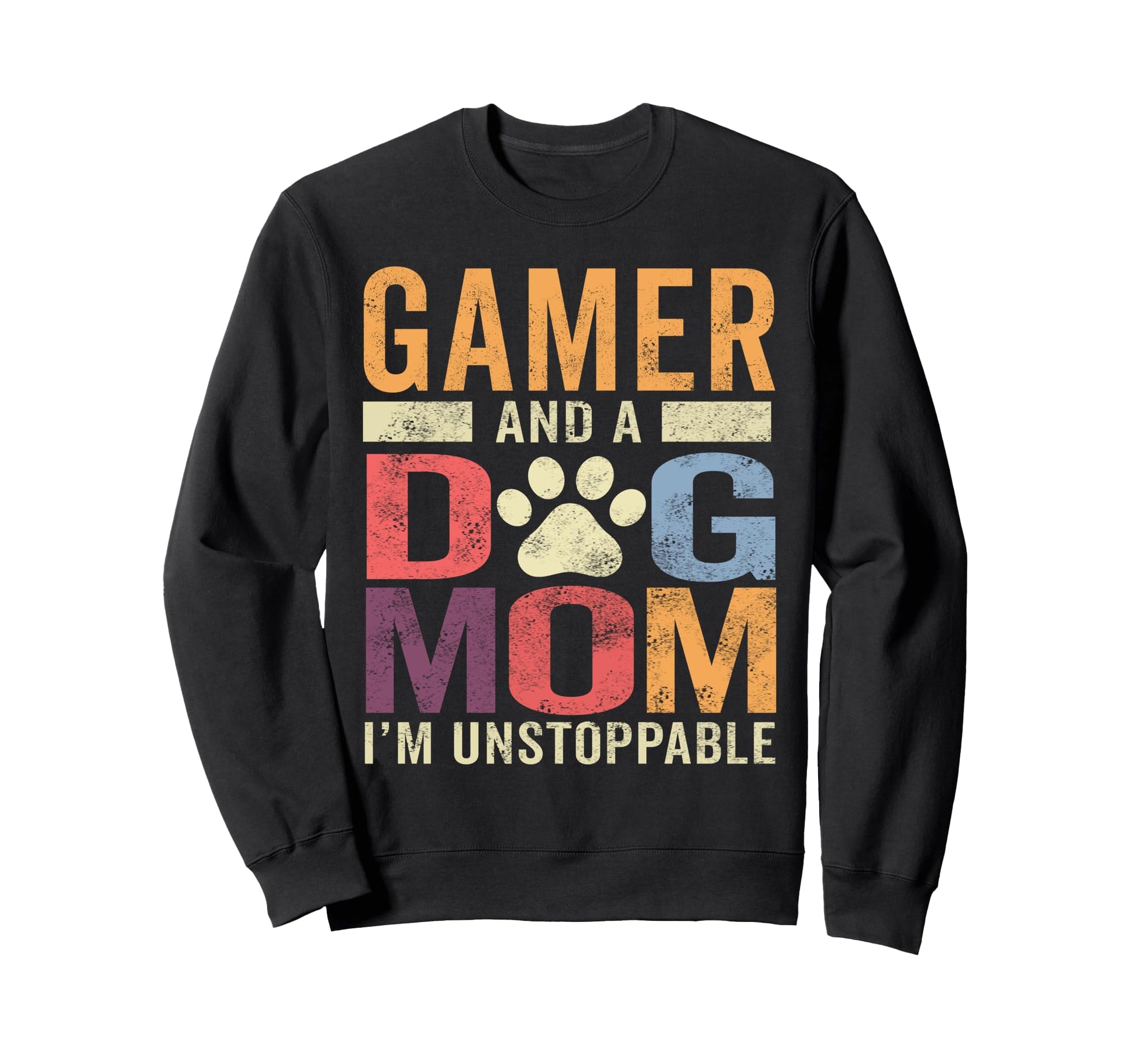 Funny Gamer Dog Mom Gamer And Dog Mom Sweatshirt - Trendy Graphic Unisex - T-Shirt, Sweatshirt, Hoodie