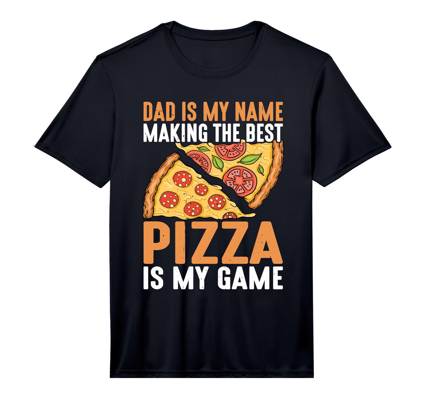Mens Fathers Day Dad Best Pizza Is My Game T-Shirt - Unique Graphic Unisex - T-Shirt, Sweatshirt, Hoodie