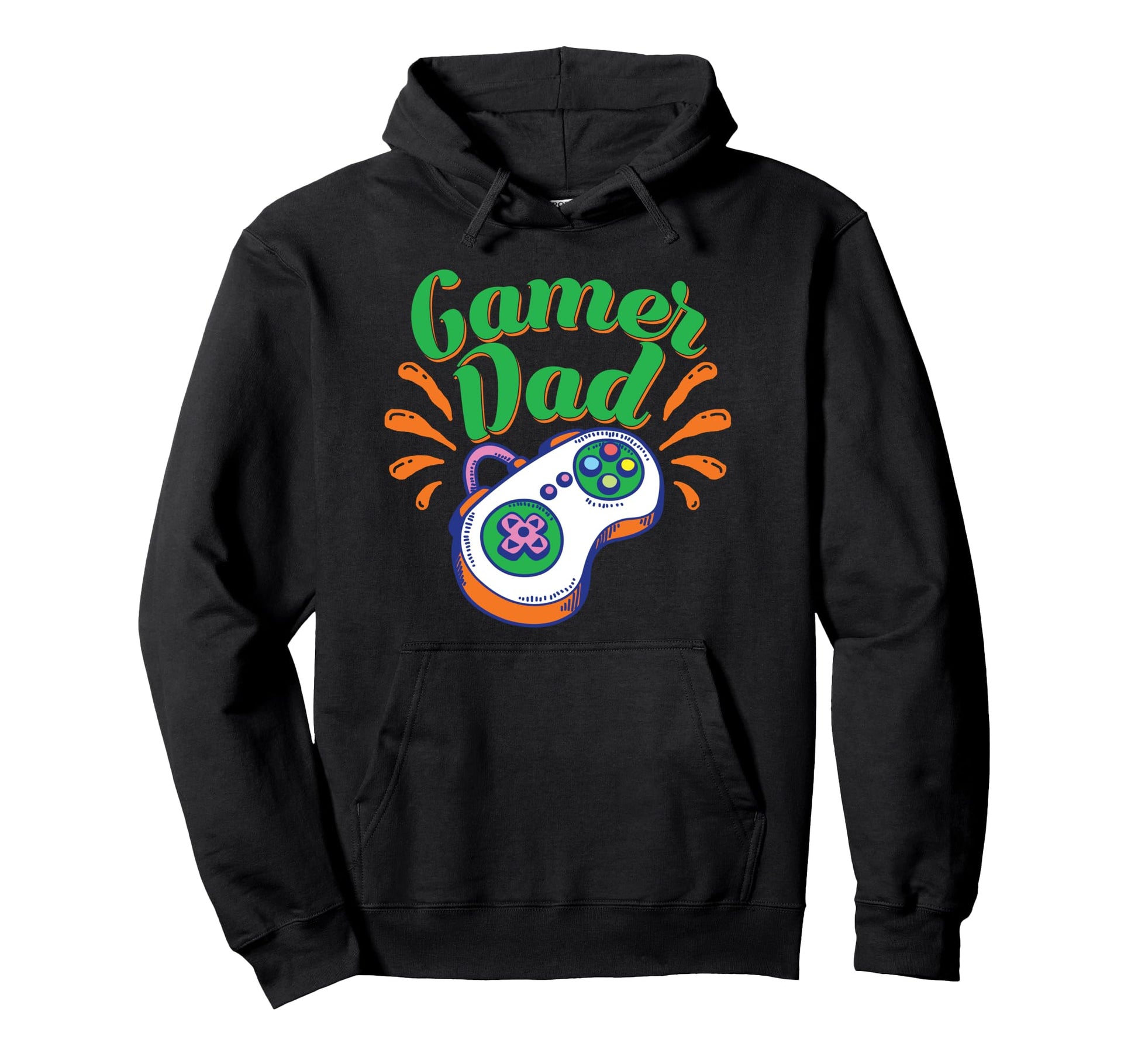 Gamer Dad Gaming Father Fathers Day Video Hoodie - Custom Art Print Unisex - T-Shirt, Sweatshirt, Hoodie