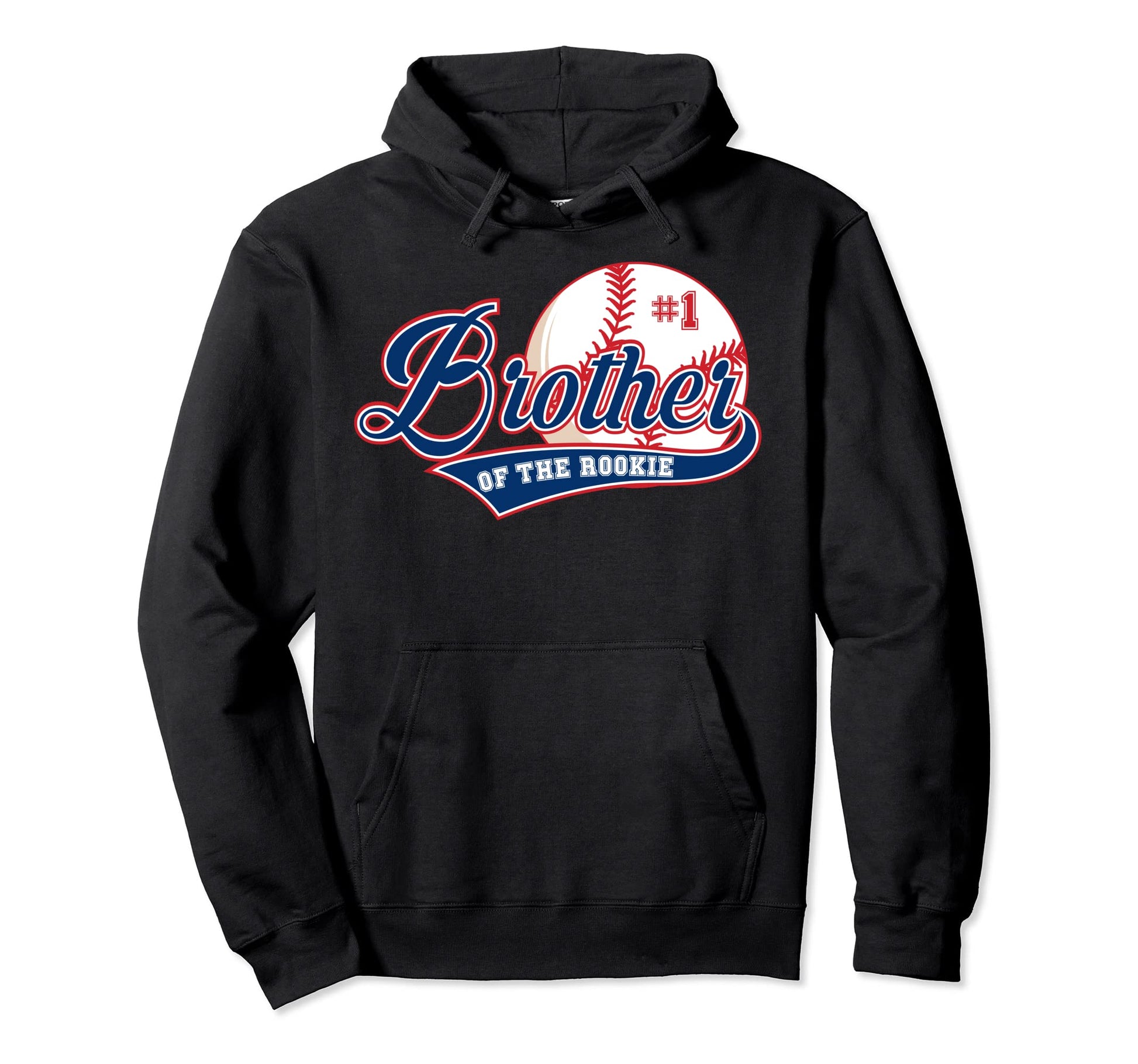 Brother Rookie 1St Birthday Baseball Hoodie - Minimalist Print Unisex - T-Shirt, Sweatshirt, Hoodie