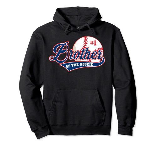 Brother Rookie 1St Birthday Baseball Hoodie - Minimalist Print Unisex - T-Shirt, Sweatshirt, Hoodie